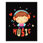 音楽のある小さな少年 フォトプリント            (正面)