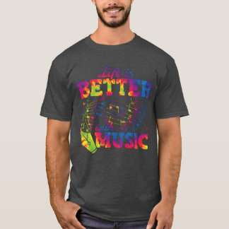 音楽のある生活は最高 音符 ミュージシャン g tシャツ