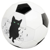 音楽のささやきに包まれた黒猫 サッカーボール (3/4)