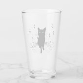 音楽のささやきに包まれた黒猫 タンブラーグラス (裏面)