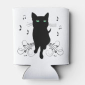音楽のささやきに包まれた黒猫 缶クーラー (裏面)