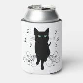 音楽のささやきに包まれた黒猫 缶クーラー (缶裏面)