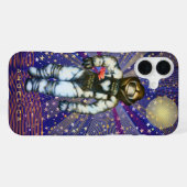 音楽のためにここに来た宇宙飛行士 クールな宇宙 iPhoneケース (裏面横)
