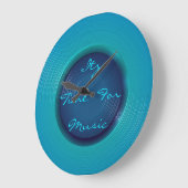 "音楽のためのItz時間"のText>Musicの柱時計 ラージ壁時計 (傾斜)