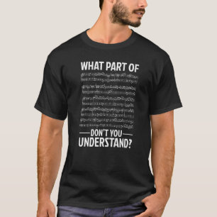 音楽のどの部分が理解していないミュージシャンM Tシャツ