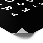 音楽のない人生の間違いアイチャートのポスター ポスター (角)