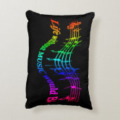 音楽のない人生はフラットユーモア引用文 アクセントクッション (裏面(縦))