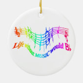 音楽のない人生はフラットユーモア引用文 セラミックオーナメント (裏面)