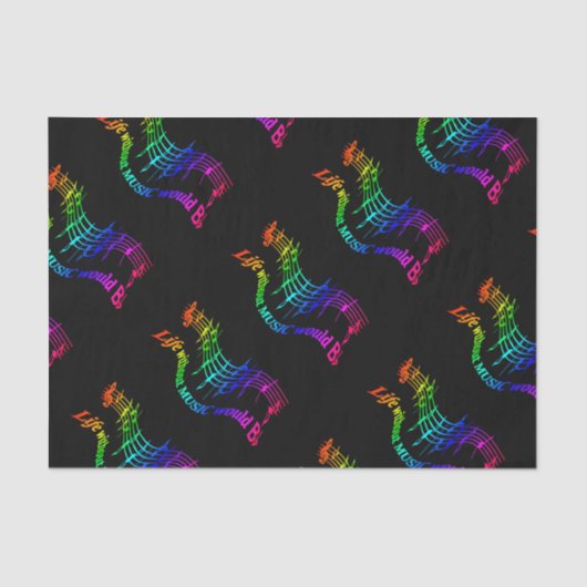 音楽のない人生はフラットユーモア引用文 薄葉紙 (正面)