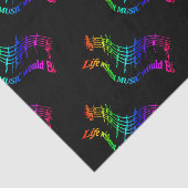 音楽のない人生はフラットユーモア引用文 薄葉紙 (詳細)