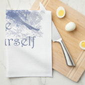 音楽のない人生はBフラットユーモア引用文 キッチンタオル (四つ折り)