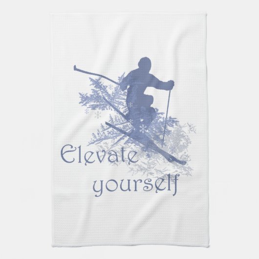 音楽のない人生はBフラットユーモア引用文 キッチンタオル (縦)