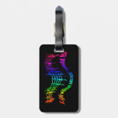 音楽のない人生はBフラットユーモア引用文 ラゲッジタグ (裏面縦)