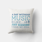 音楽のない日 クッション (裏面)