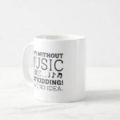 音楽のない日 コーヒーマグカップ (正面左)