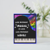 音楽のない生活 ポストカード (スタンド正面)