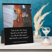 音楽のような生活をLangston Hughes フォトプラーク (側面)