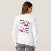 音楽のような Tシャツ (裏面フル)