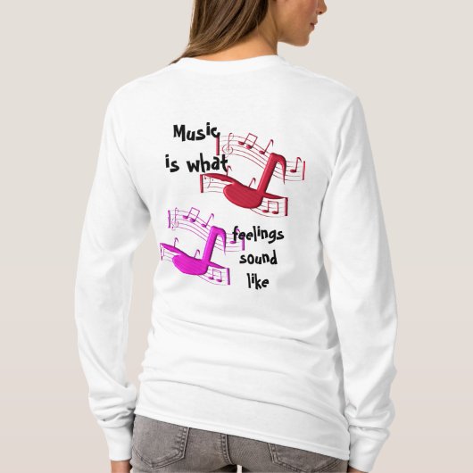 音楽のような Tシャツ (裏面)
