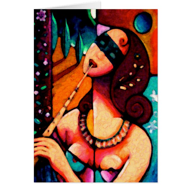 音楽のエウテルペの神話の女神ムーサ (正面)