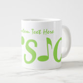 音楽のカスタムマグ ジャンボコーヒーマグカップ (正面右)