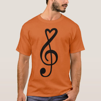 音楽のキー トレブル・クワーヴァー 楽しい Tシャツ