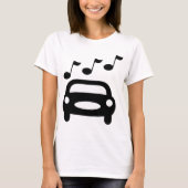 音楽のクルマ Tシャツ (正面)