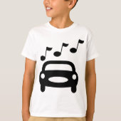 音楽のクルマ Tシャツ (正面)