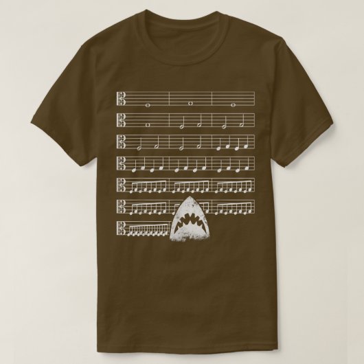 音楽のシャークFunny音楽愛好家 Tシャツ (デザイン正面)