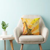 音楽のジャズ風のサクソフォーンのビーム クッション (椅子)