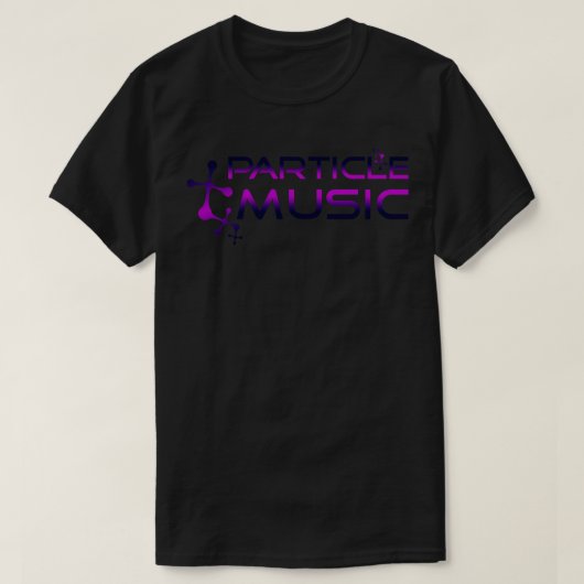 音楽のパーティクルミュージック部分 Tシャツ (デザイン正面)
