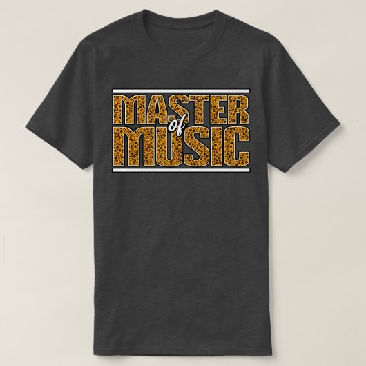 音楽のマスター Tシャツ (デザイン正面)