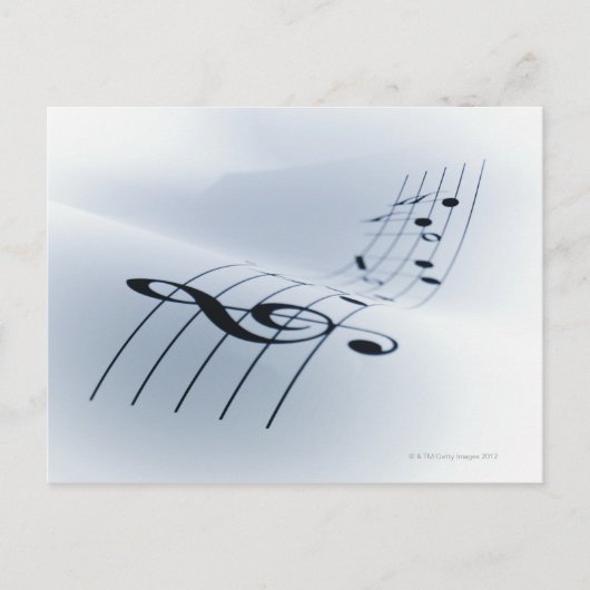音楽のライン ポストカード (正面)