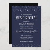 音楽のリサイエレガントタルシルバー 招待状 (正面/裏面)