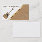 音楽のレッスンの名刺 名刺 (正面/裏面)