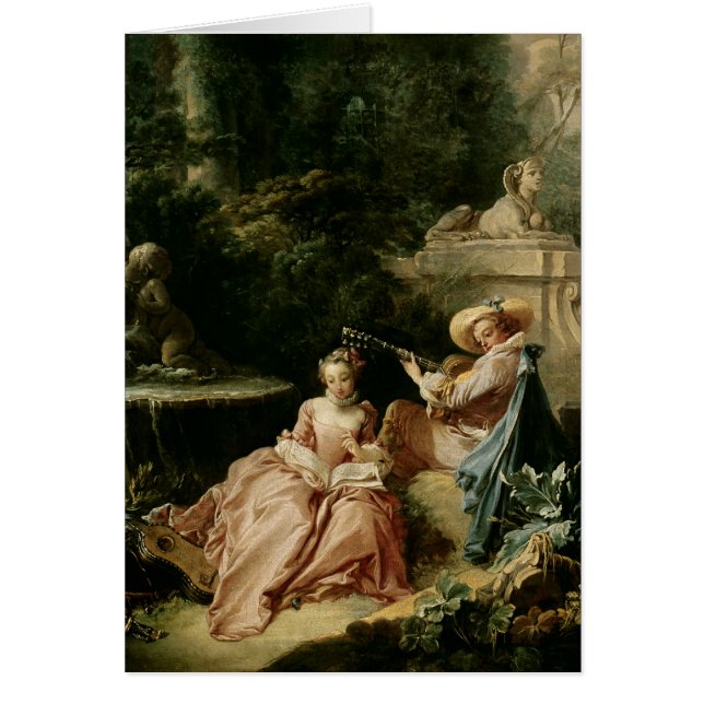 音楽のレッスン1749年 (正面)