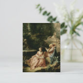 音楽のレッスン1749年 ポストカード (スタンド正面)