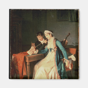 音楽のレッスン1790年 マグネット