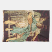 『音楽のレッスン』(1877) by Lord Frederic Leighton キッチンタオル (横)