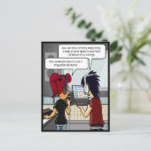 音楽のロイヤリティおもしろいはがき ポストカード (スタンド正面)