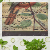 音楽のヴィンテージオリオールズ キッチンタオル (折り畳み)