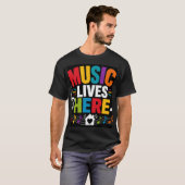 音楽の住処 Tシャツ (正面フル)