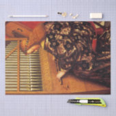 音楽の作り天使/オルガンプレーヤークリスマス 薄葉紙 (クラフト)