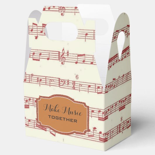 音楽の作成結婚式の引き出物ボックス フェイバーボックス (オープン)