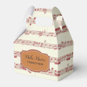 音楽の作成結婚式の引き出物ボックス フェイバーボックス (正面サイド)