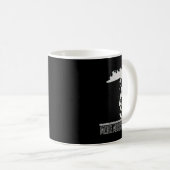 音楽の作成。戦争じゃない。 コーヒーマグカップ (正面右)