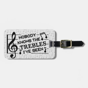 音楽の先生のおもしろいな三重の冗談 の一流のテンプレート ラゲッジタグ