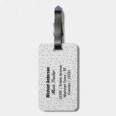 音楽の先生のおもしろいな三重の冗談|の一流のテンプレート ラゲッジタグ (裏面縦)