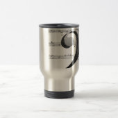 音楽の先生のためのおもしろい音楽クレフ、音符記号音楽ギフト トラベルマグ (中央)