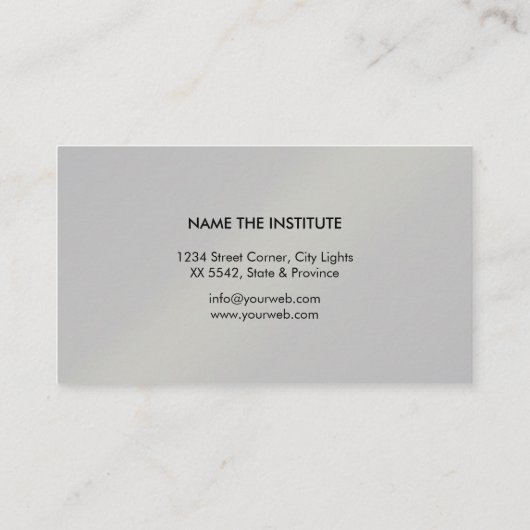 音楽の先生のギターのピアノキーボードのミュージシャン 名刺 (裏面)